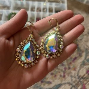 AB Stone Antique Style Earrings